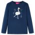 Tricou pentru copii cu mâneci lungi, bleumarin, 104 GartenMobel Dekor