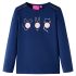 Tricou pentru copii cu mâneci lungi, bleumarin, 104 GartenMobel Dekor