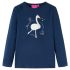 Tricou pentru copii cu mâneci lungi, bleumarin, 104 GartenMobel Dekor