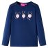 Tricou pentru copii cu mâneci lungi, bleumarin, 104 GartenMobel Dekor