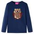 Tricou pentru copii cu mâneci lungi, bleumarin 116 GartenMobel Dekor