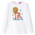 Tricou pentru copii cu mâneci lungi, roz antichizat, 140 GartenMobel Dekor