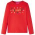 Tricou pentru copii cu mâneci lungi, roșu, 104 GartenMobel Dekor