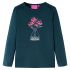 Tricou de copii cu mâneci lungi, verde închis, 116 GartenMobel Dekor