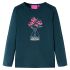 Tricou de copii cu mâneci lungi, verde închis, 116 GartenMobel Dekor