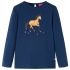 Tricou pentru copii cu mâneci lungi, bleumarin, 104 GartenMobel Dekor
