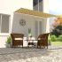 Copertină retractabilă, antracit, 400 x 150 cm GartenMobel Dekor