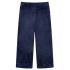 Pantaloni de copii din catifea, albastru închis, 128 GartenMobel Dekor