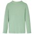 Tricou de copii cu mâneci lungi, guler tunică, verde mentă închis, 104 GartenMobel Dekor