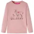 Tricou de copii cu mâneci lungi, roz, 128 GartenMobel Dekor
