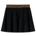 Fusta de copii cu talie leopard, negru, 92 GartenMobel Dekor