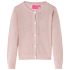 Cardigan pentru copii tricotat, roz deschis, 104 GartenMobel Dekor