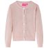 Cardigan pentru copii tricotat, roz deschis, 104 GartenMobel Dekor