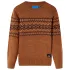 Pulover pentru copii tricotat, coniac, 104 GartenMobel Dekor