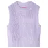 Vestă pulover pentru copii tricotată, liliac deschis, 128 GartenMobel Dekor