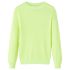 Pulover pentru copii tricotat, galben neon, 116 GartenMobel Dekor