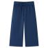 Pantaloni pentru copii cu picioare largi, bleumarin, 140 GartenMobel Dekor