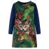 Rochie cu mâneci lungi pentru copii, bleumarin, 92 GartenMobel Dekor