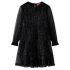 Rochie pentru copii cu mâneci lungi, negru, 104 GartenMobel Dekor