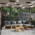 Set mobilier grădină cu perne, 6 piese, crem, lemn masiv acacia GartenMobel Dekor