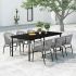 Set mobilier de grădină, 3 piese, gri GartenMobel Dekor