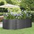 Strat înălțat grădină gri, 212x140x68 oțel vopsit electrostatic GartenMobel Dekor
