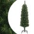 Pom de Crăciun artificial subțire cu suport verde 180 cm PVC GartenMobel Dekor