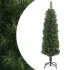 Pom de Crăciun artificial subțire cu suport verde 210 cm PVC GartenMobel Dekor