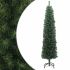 Pom de Crăciun artificial subțire cu suport verde 180 cm PVC GartenMobel Dekor