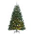 Brad Crăciun artificial articulat cu 300 LED-uri/globuri 180 cm GartenMobel Dekor