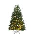 Brad Crăciun artificial articulat cu 150 LED-uri/globuri 150 cm GartenMobel Dekor