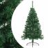 Brad de Crăciun artificial jumătate cu suport verde 120 cm PVC GartenMobel Dekor