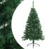 Brad de Crăciun artificial jumătate cu suport verde 120 cm PVC GartenMobel Dekor