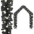 Ghirlandă de Crăciun cu lumini LED, negru, 20 m GartenMobel Dekor