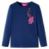 Tricou pentru copii cu mâneci lungi, bleumarin, 92 GartenMobel Dekor