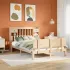 Pat cu bibliotecă fără saltea, 140x200 cm, lemn masiv de pin GartenMobel Dekor