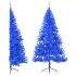 Jumătate brad de Crăciun artificial cu suport, verde 240 cm PVC GartenMobel Dekor