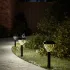 Lămpi solare alei cu țăruși de pământ 4 buc., alb cald și RGB GartenMobel Dekor