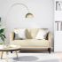 Canapea loveseat, gri închis, 111 cm, textil GartenMobel Dekor