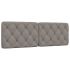Pernă pentru tăblie de pat, gri taupe, 200 cm, material textil GartenMobel Dekor