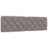 Pernă pentru tăblie de pat, gri taupe, 200 cm, material textil GartenMobel Dekor