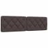 Pernă pentru tăblie de pat maro închis, 200 cm, material textil GartenMobel Dekor