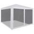 Cort de petrecere cu 4 pereți din plasă, antracit, 3x3 m, HDPE GartenMobel Dekor