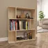 Bibliotecă/Separator stejar fumuriu 80x24x96cm lemn prelucrat GartenMobel Dekor