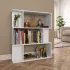 Bibliotecă/Separator stejar fumuriu 80x24x96cm lemn prelucrat GartenMobel Dekor