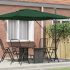 Umbrela Cantilever Roma Bej 286x285x265 cm din aluminiu GartenMobel Dekor