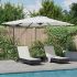 Umbra Parasol Cantilever Roma cu LED-uri - , Terracotta, 286 x 285 x 270 cm, Aluminiu GartenMobel Dekor