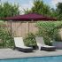 Umbra Parasol Cantilever Roma cu LED-uri - , Terracotta, 286 x 285 x 270 cm, Aluminiu GartenMobel Dekor