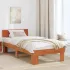 Cadru de pat cu headboard Alb 90 x 200 cm Lemn de brad solid GartenMobel Dekor