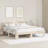 Cadru de pat cu headboard Maro ceruit 180 x 200 cm Lemn de brad GartenMobel Dekor